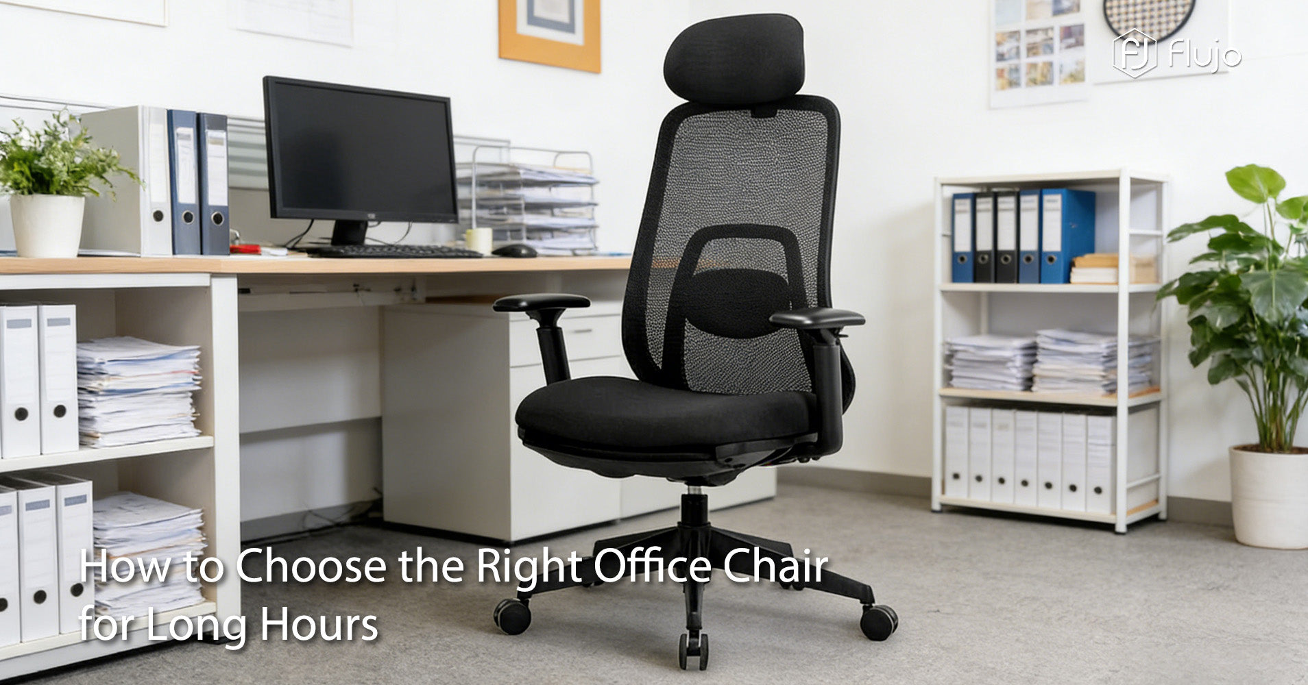Premium ergonomic mesh office chair with breathable backrest and adjustable lumbar support designed for long hours of sitting in modern workspaces