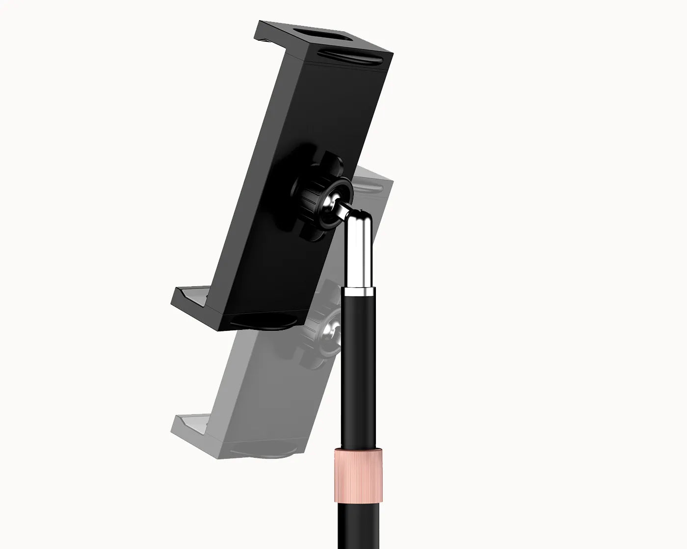 Flujo S8 Portable Monitor Stand with Clip Cradle - Side Angle