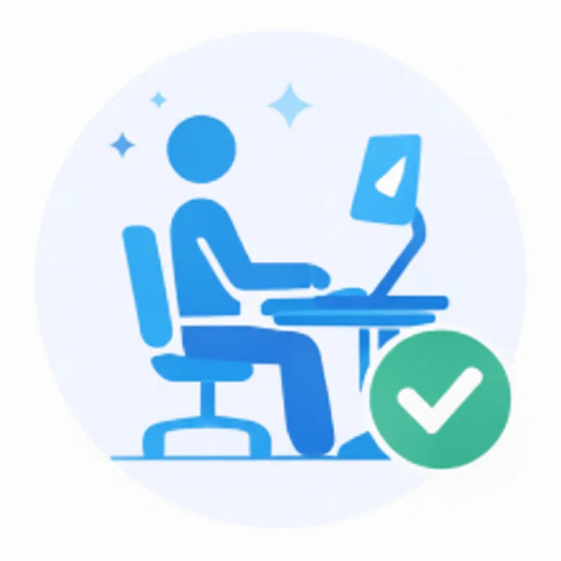 Ergonomic study table and chair for proper posture and spine health