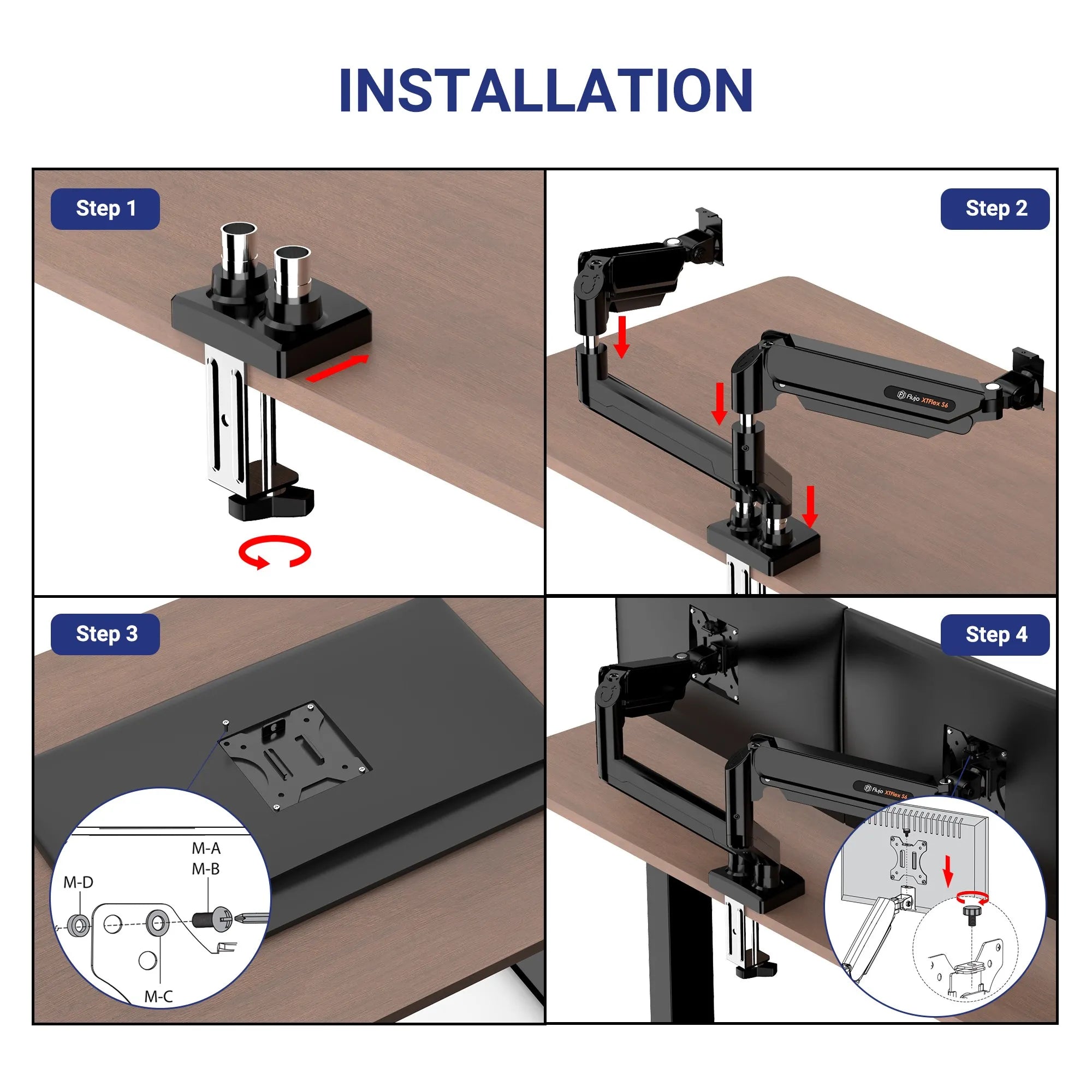 Step-by-step installation guide for an ergonomic monitor arm, ensuring a secure and proper setup in Singapore offices.