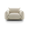 Minimalist Sora Single Seater featuring plush cushions and a sleek modern frame.