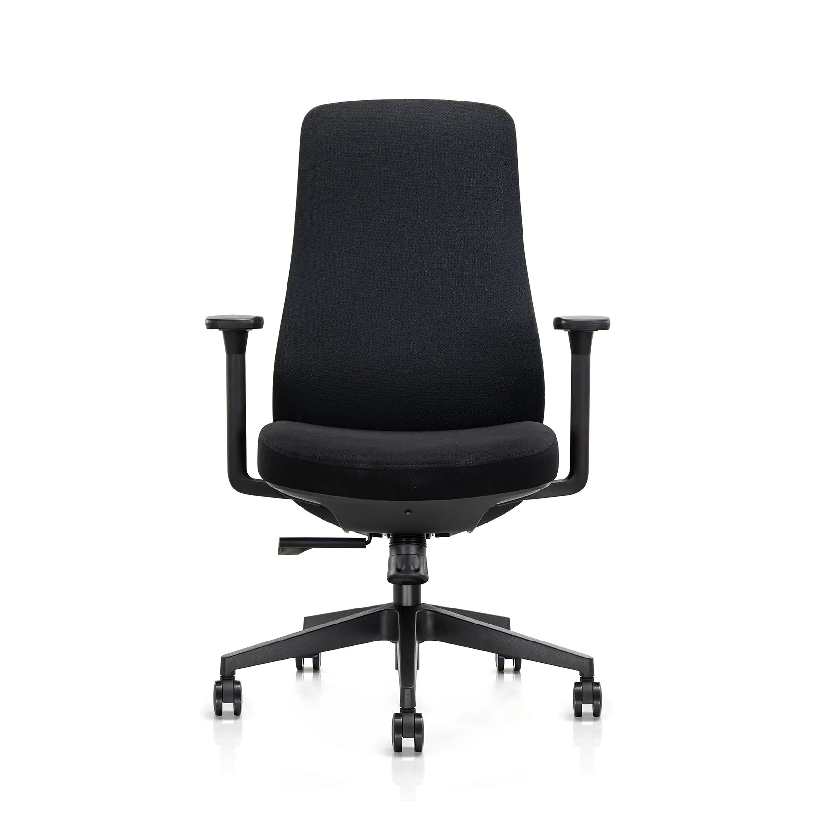 Flujo Virel modern upholstered office chair front view