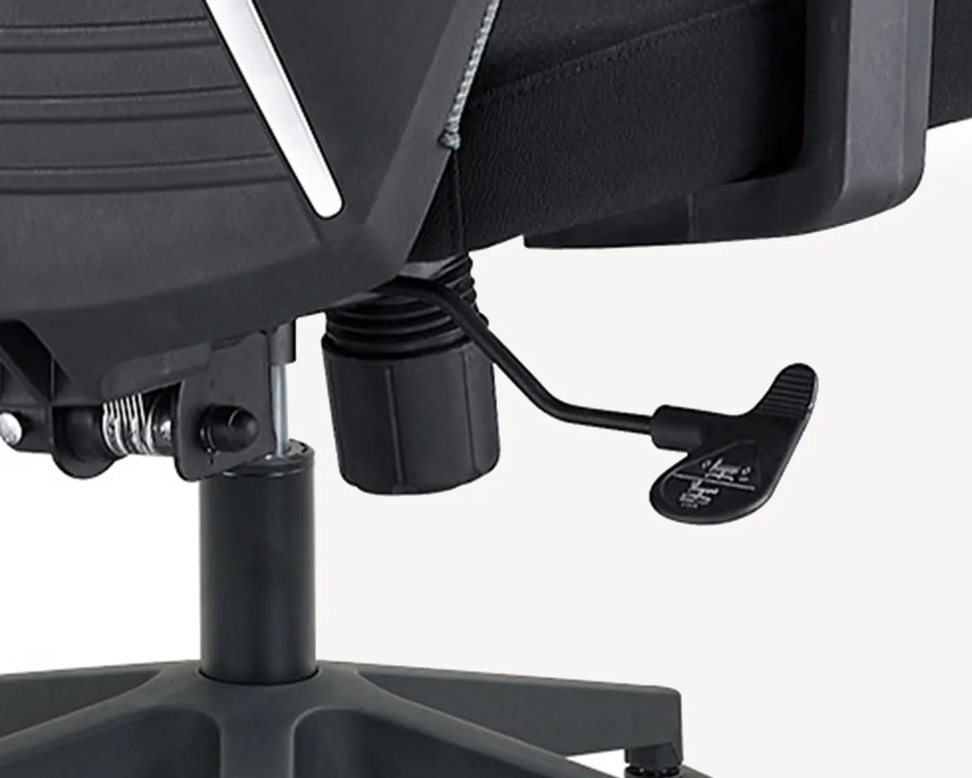 Adjustable ergonomic office chair with seat height control for comfortable working posture in Singapore offices and homes