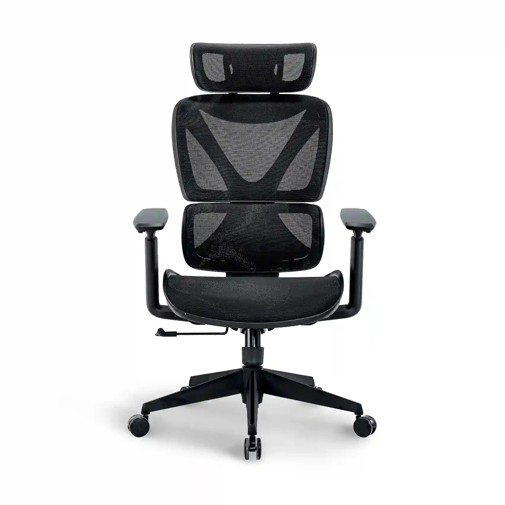 Bea without Headrest Ergonomic Chair angled view with focus on the tilt mechanism and seat design.