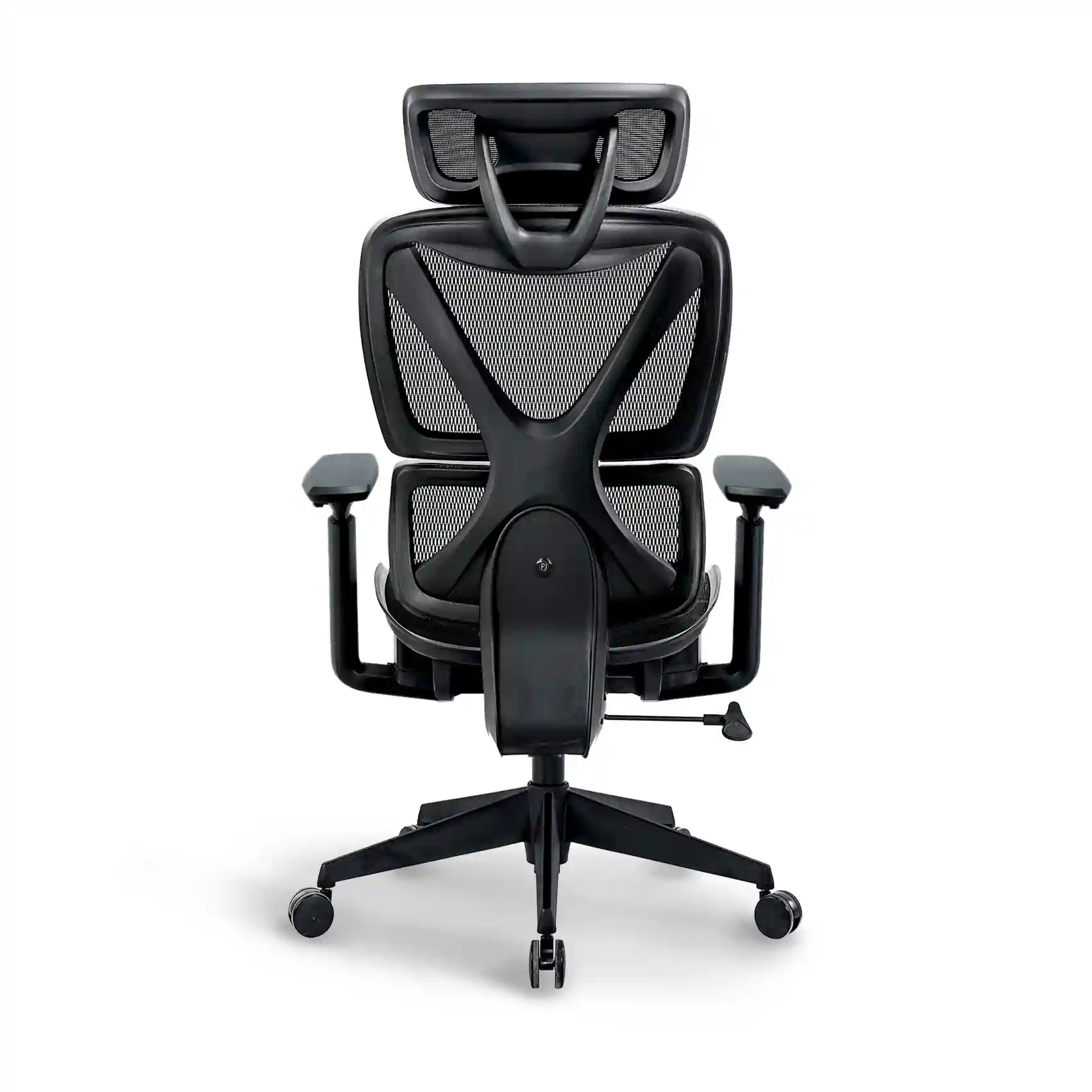 Rear view of Bea with Headrest Ergonomic Chair highlighting the mesh back for breathability and support.
