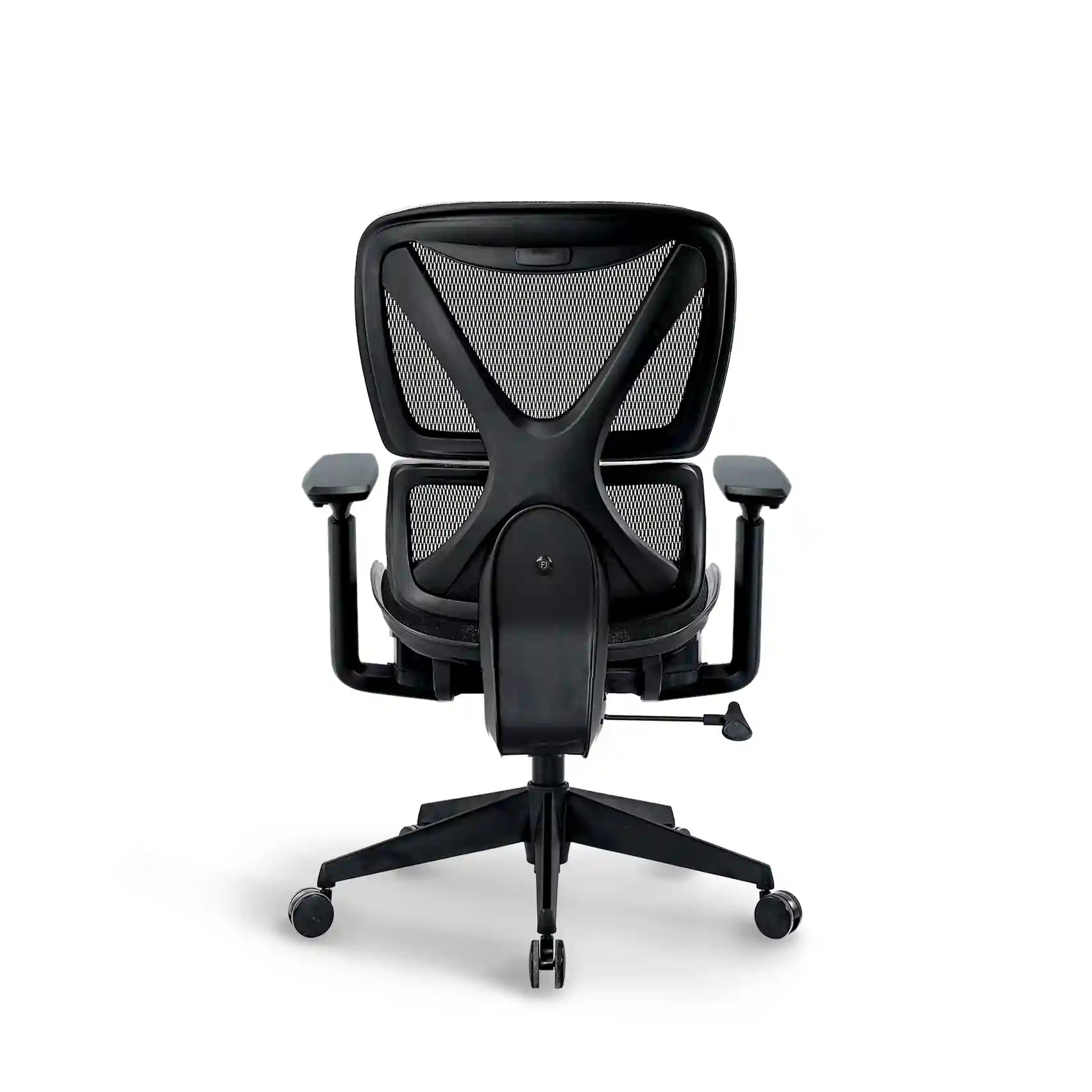 Rear view of Bea with Headrest Ergonomic Chair highlighting the mesh back for breathability and support.