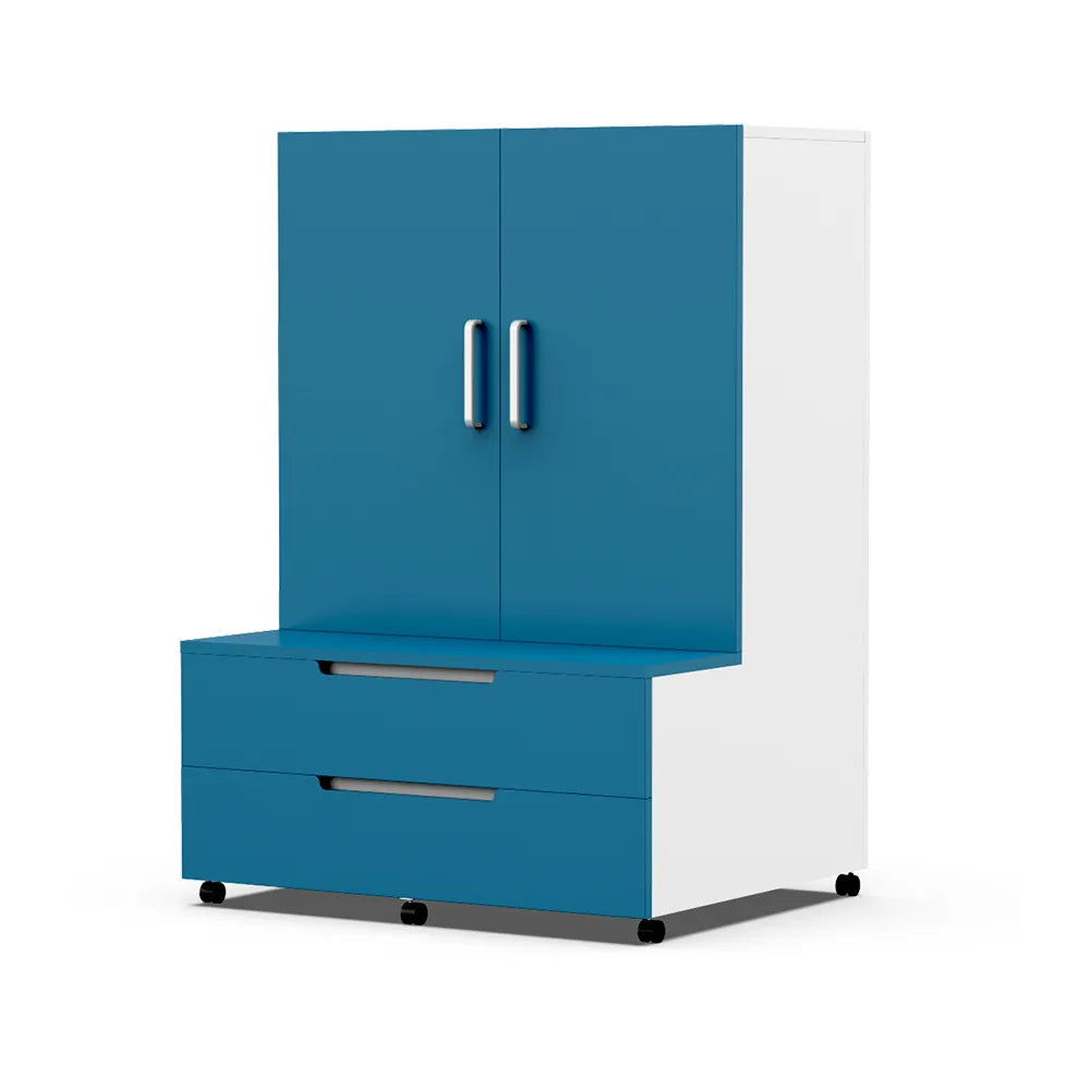 Discovery Storage Hub in Singapore - Modern eco-friendly storage solution with adjustable shelves and smooth-glide drawers for classrooms and offices.