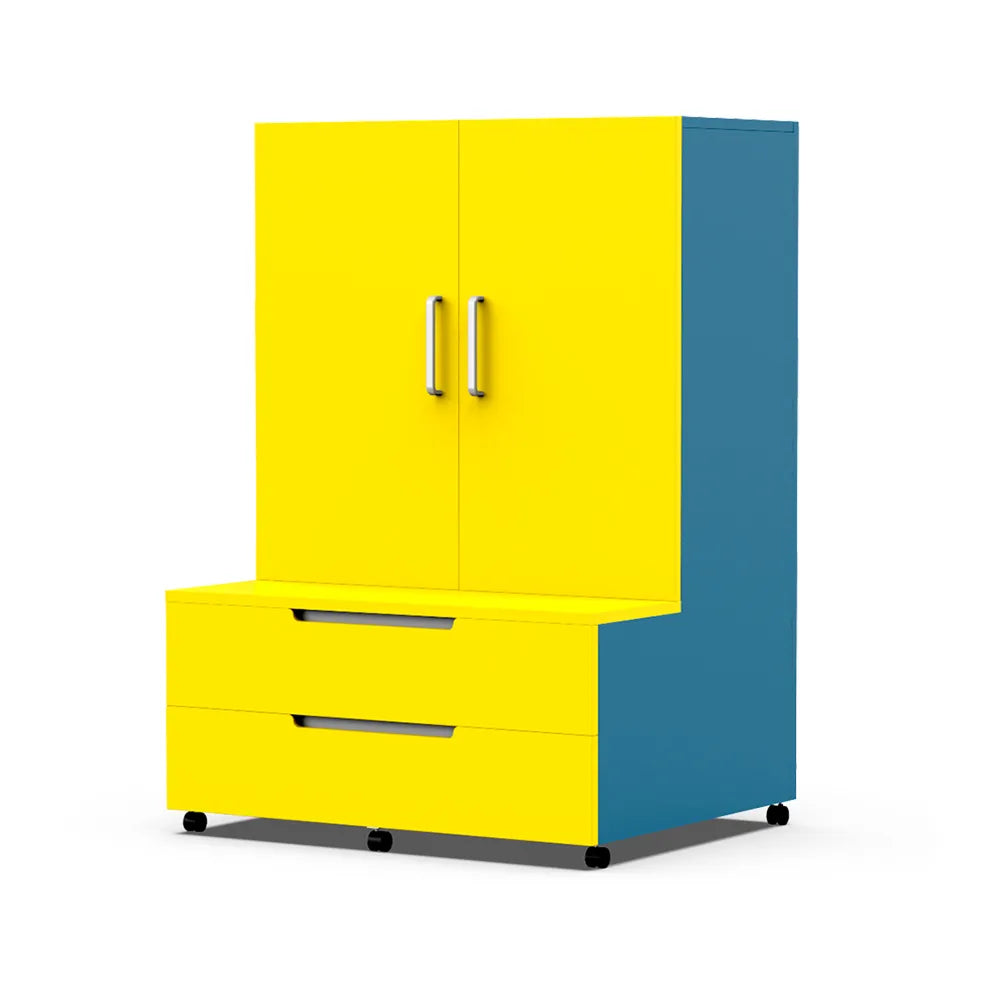 Discovery Storage Hub in Singapore - Modern eco-friendly storage solution with adjustable shelves and smooth-glide drawers for classrooms and offices.