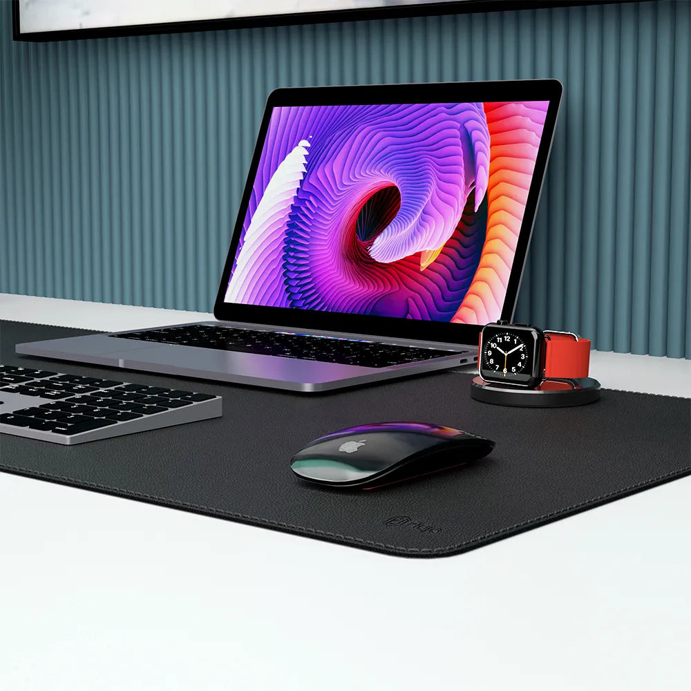 Elegant desk setup showcasing an under desk accessory, enhancing workspace organization in Singapore.