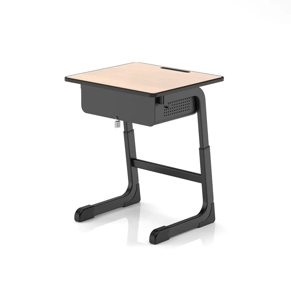 Elevate Study Desk SD001 with adjustable height for students, ergonomic design, and sturdy steel frame for modern learning spaces.