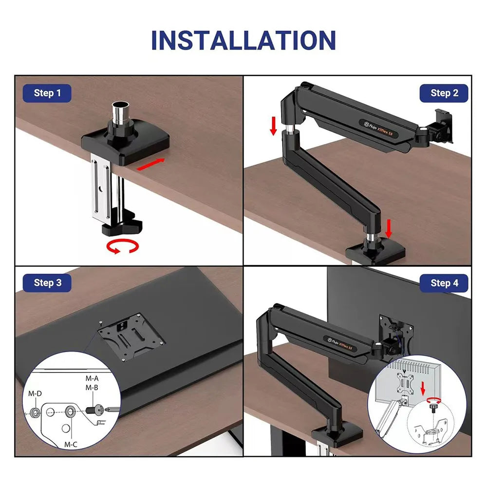 Step-by-step installation guide for an ergonomic monitor arm, ensuring a secure and proper setup in Singapore offices.