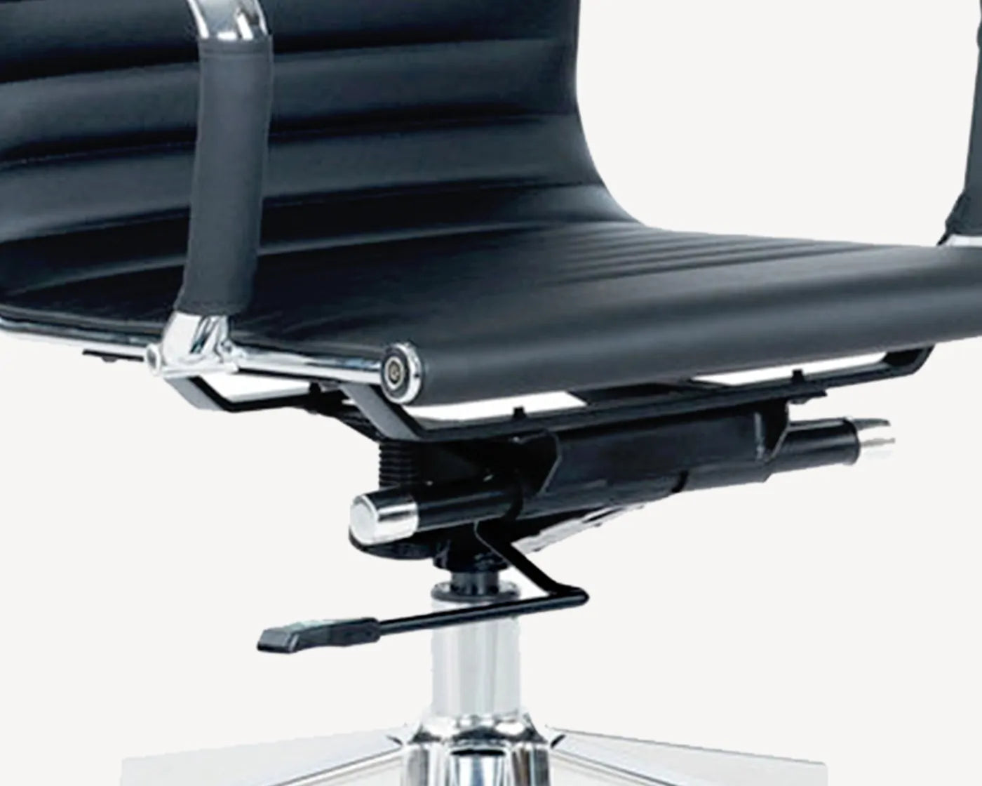 Executive leather office chair with height adjustment, 360 swivel and 125 degree recline for comfortable working in Singapore