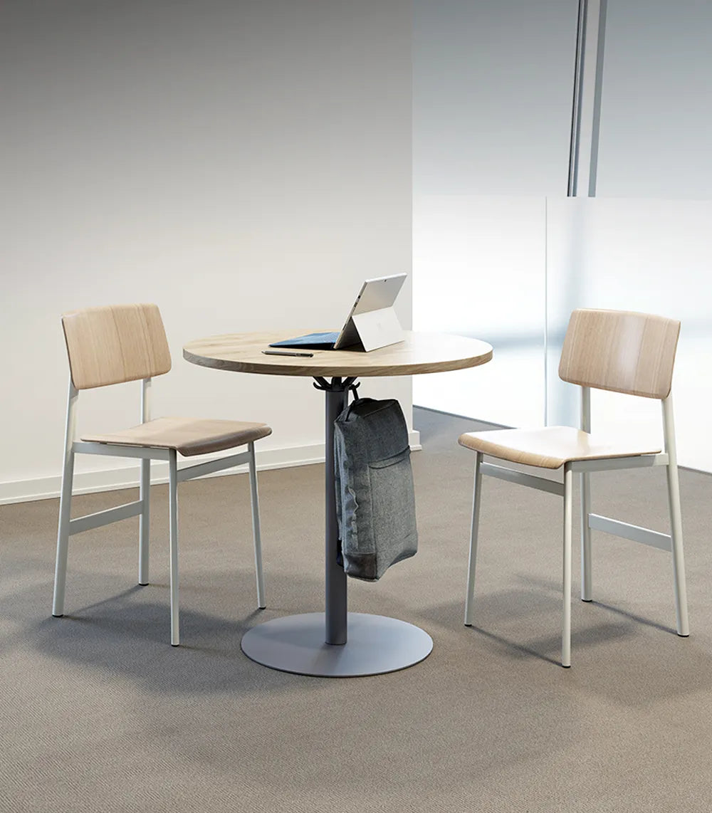 Cozy workspace setup with Flujo Camille table in Singapore.