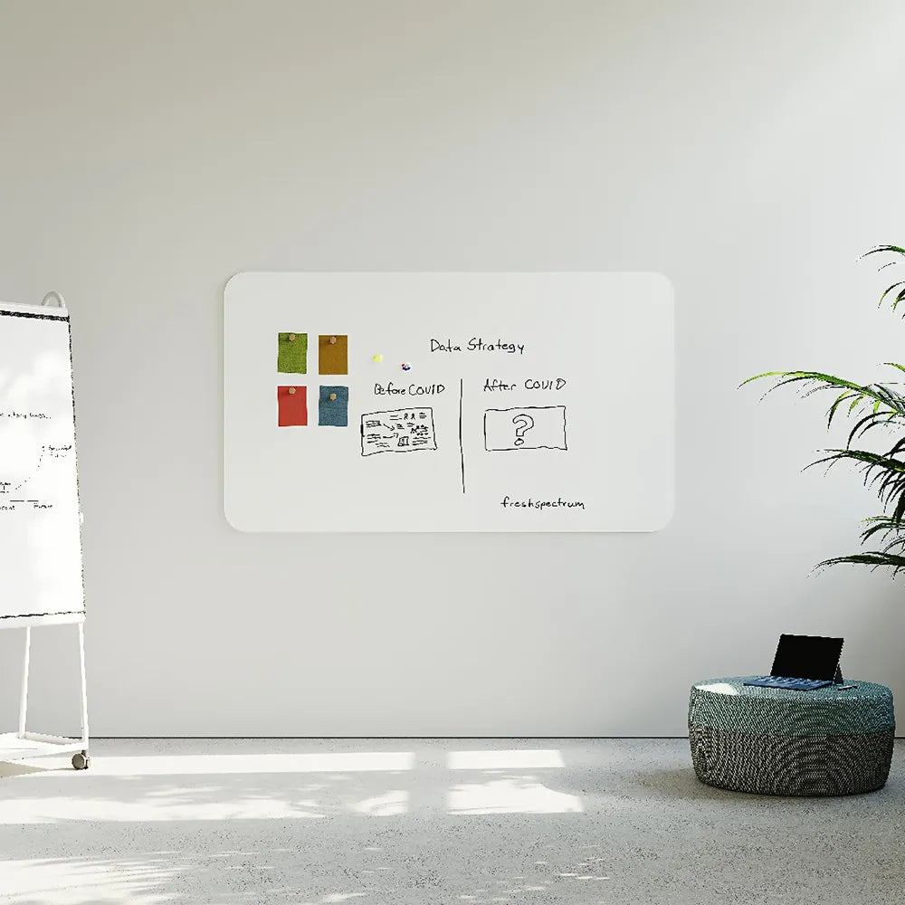 Flujo WriteDeck single panel demonstrating minimalist design and high-quality ceramic steel surface.