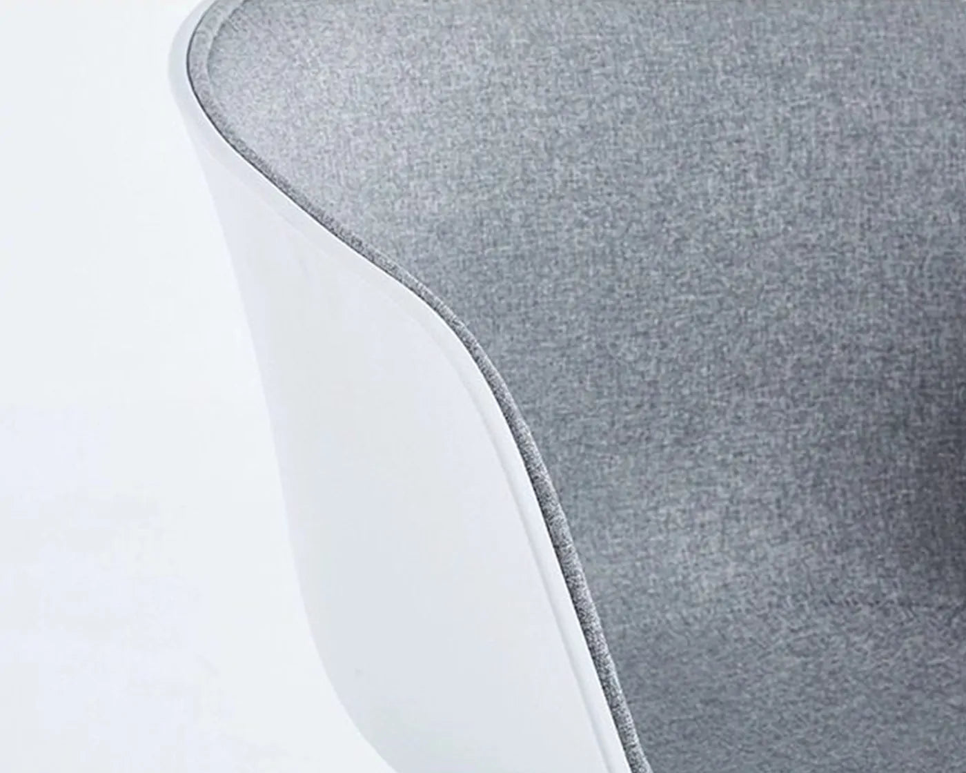Rounded edge design of Luna office chair, smooth polished seat shell for safety and comfort
