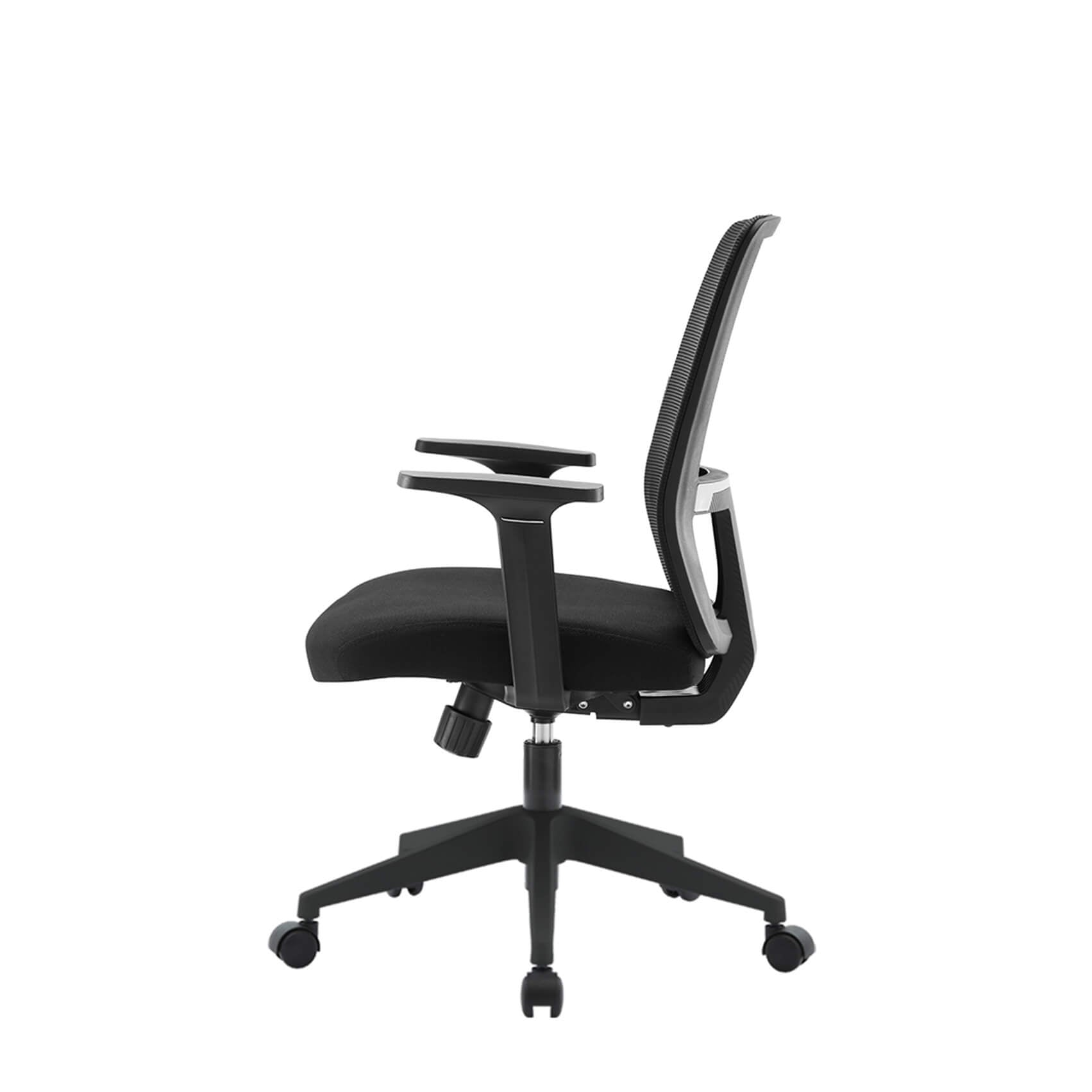 Height adjustable base and wheels of ergonomic office chair