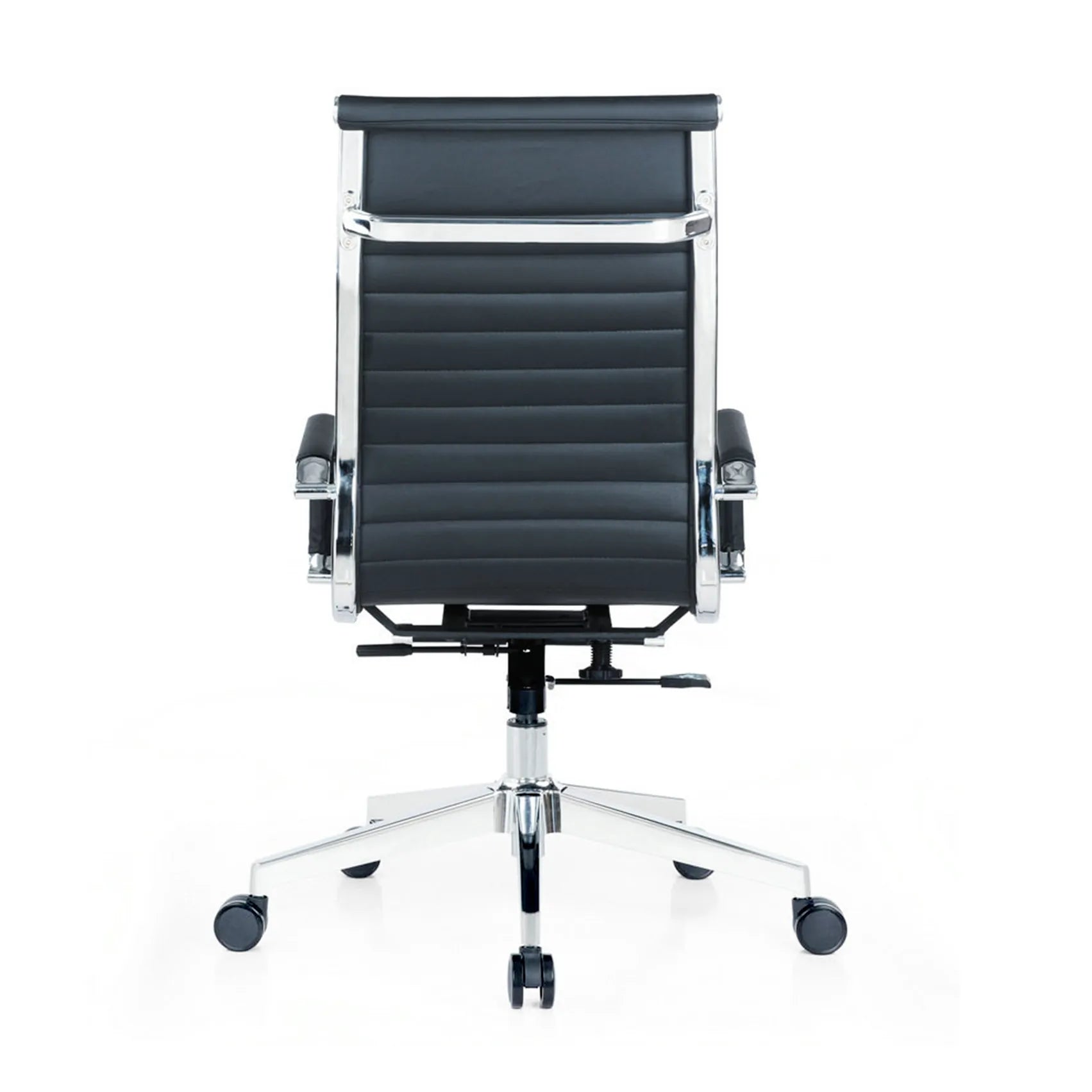 Premium executive black leather office chair offering comfort and support for work and home office in Singapore