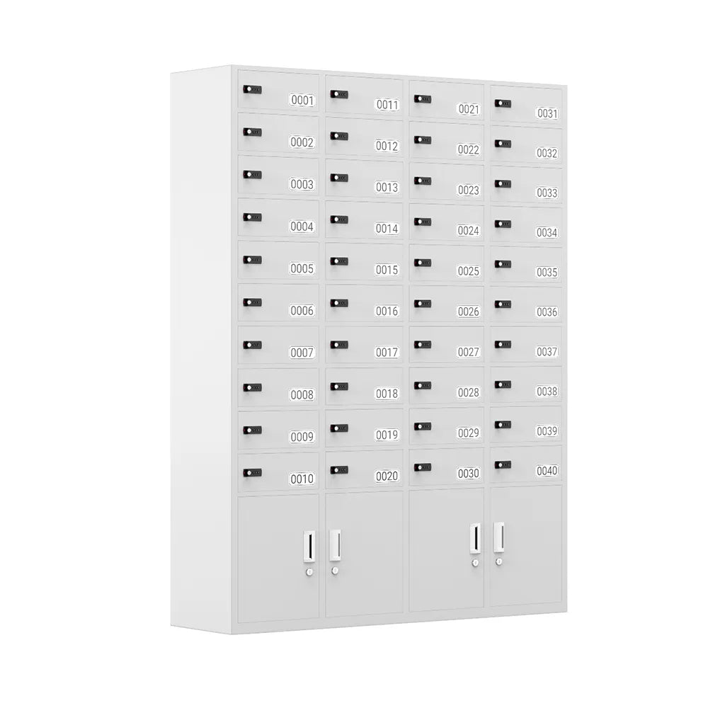 SecureGrid 40-Cell steel locker cabinet for secure mobile device storage in Singapore offices, schools, and gyms-1