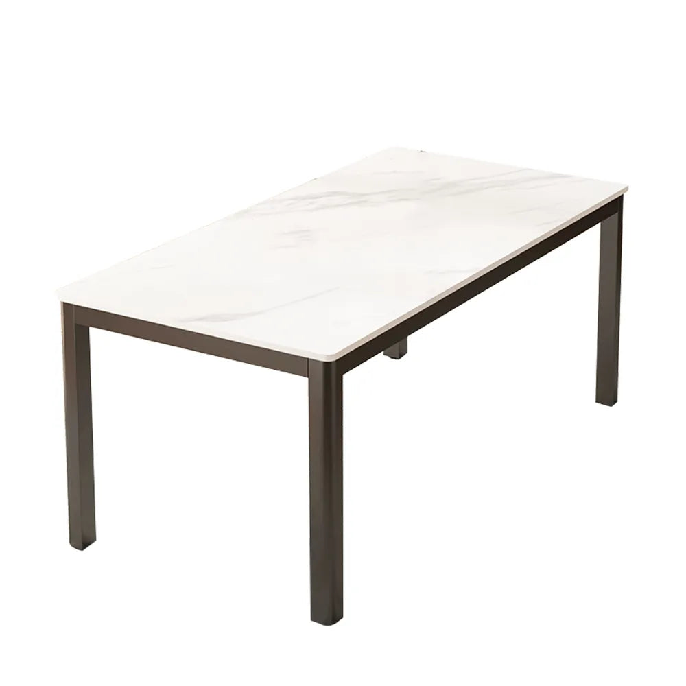 Verano Outdoor Table with weather-resistant marble top and metal base, ideal for patios and gardens in Singapore.