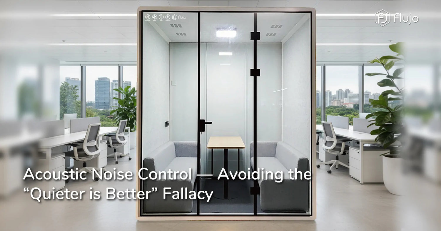 Astra Reception Counter acoustic pod with fire safety and ventilation certifications
