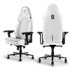 Syclone Pro Professional Gaming Chair in white and black, designed for optimal comfort and style with adjustable ergonomic features for serious gamers