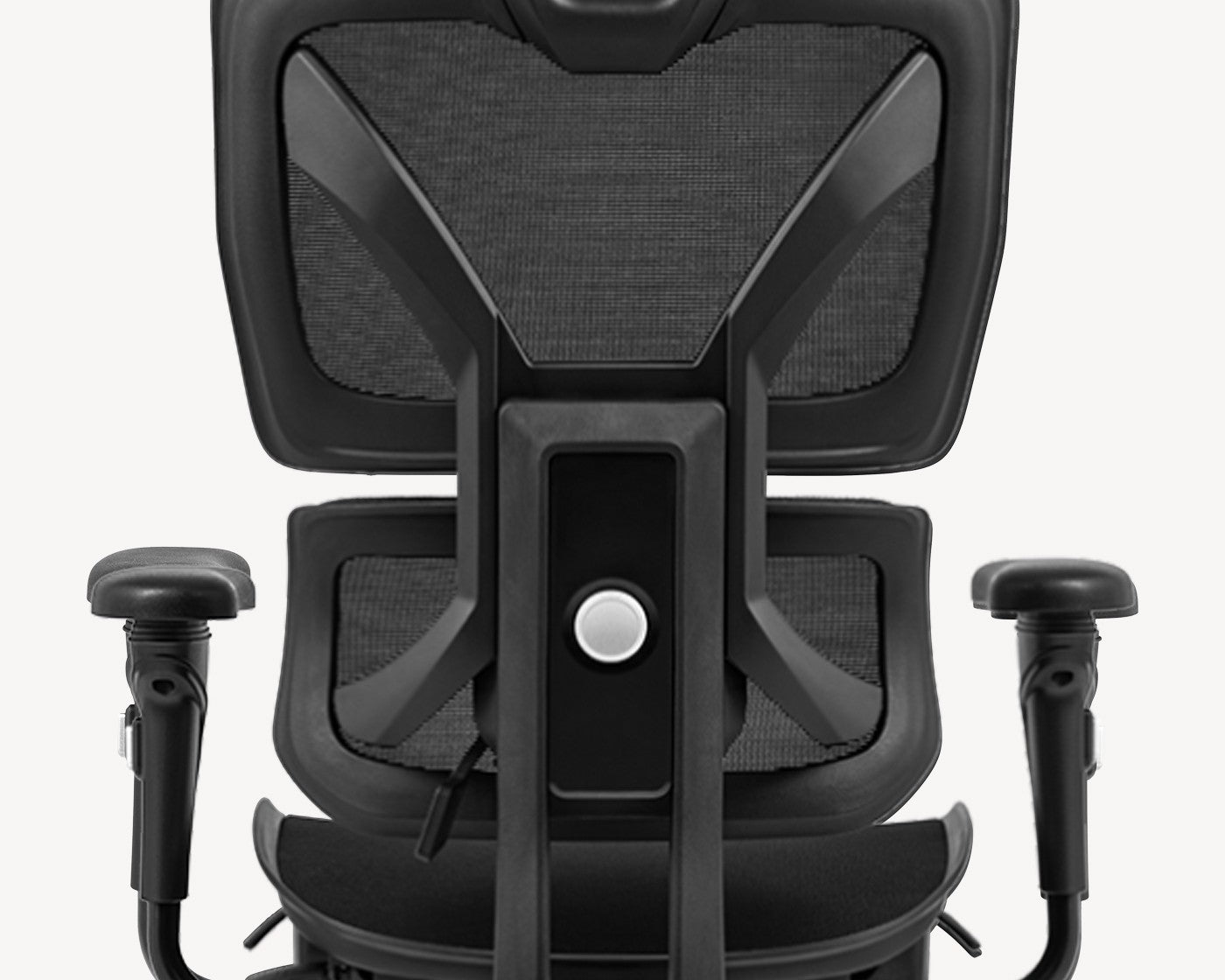 Flujo ergonomic office chair highlighting the Glide System for smooth recline and adjustability.
