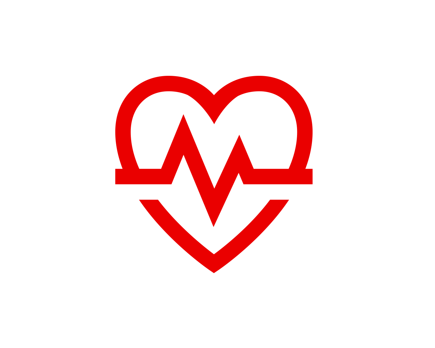 Image depicting a heart symbol to represent the reduction of heart disease risk with standing desks.