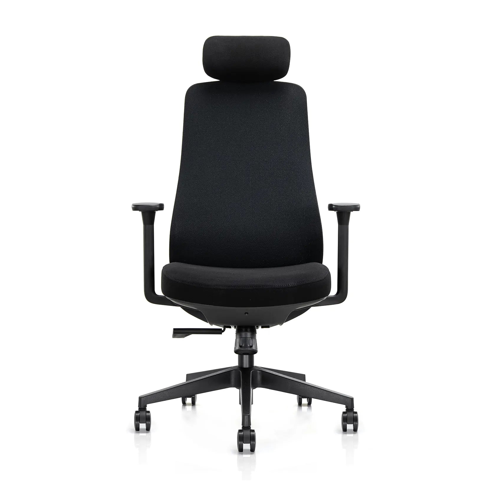 Flujo Virel modern upholstered office chair front view