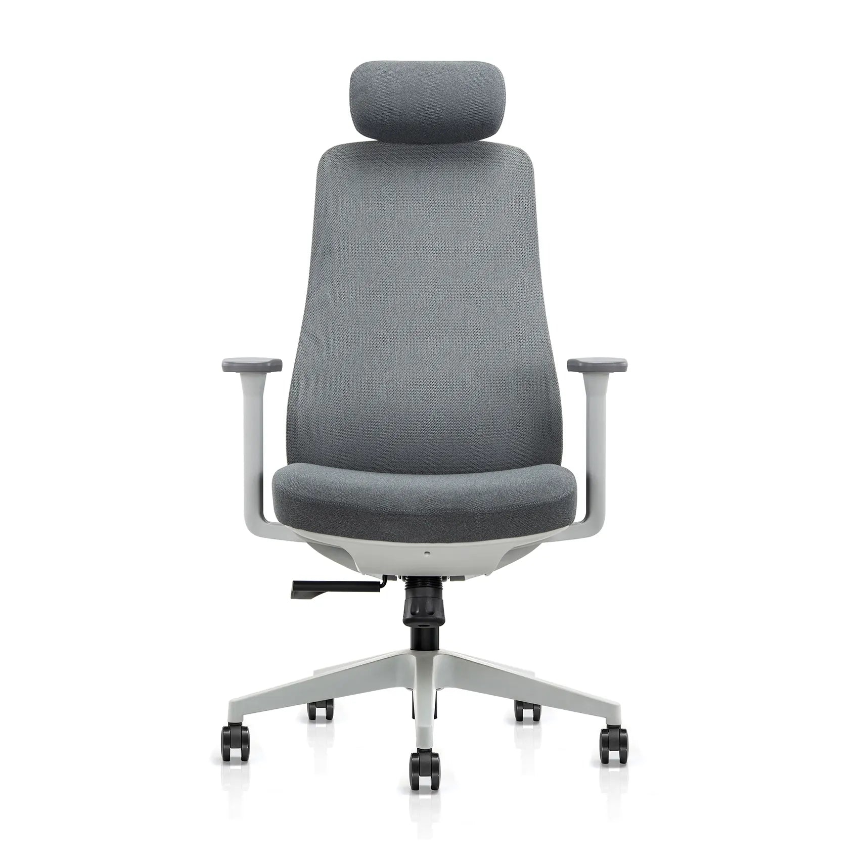 Flujo Virel modern upholstered office chair front view