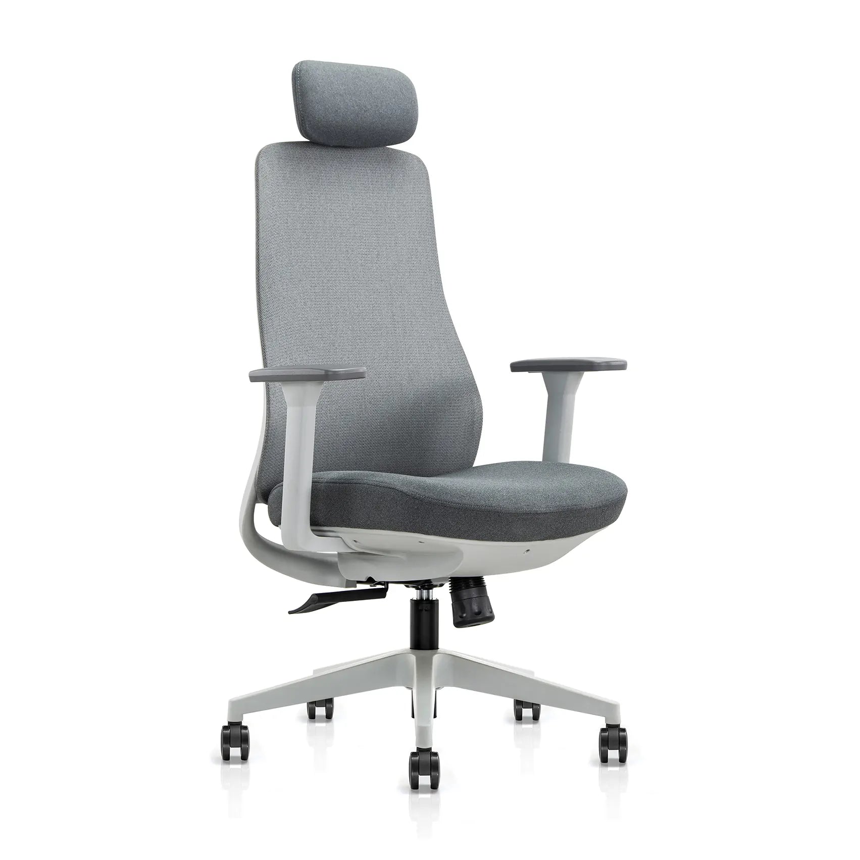 Flujo Virel modern upholstered office chair front view
