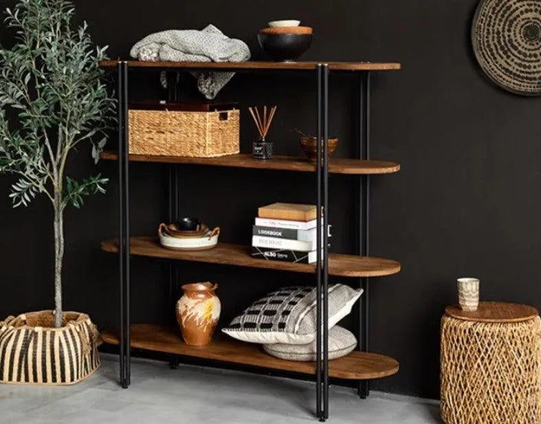 Aria Shelf styled in a living room, used for décor and functional storage in contemporary Singapore homes.