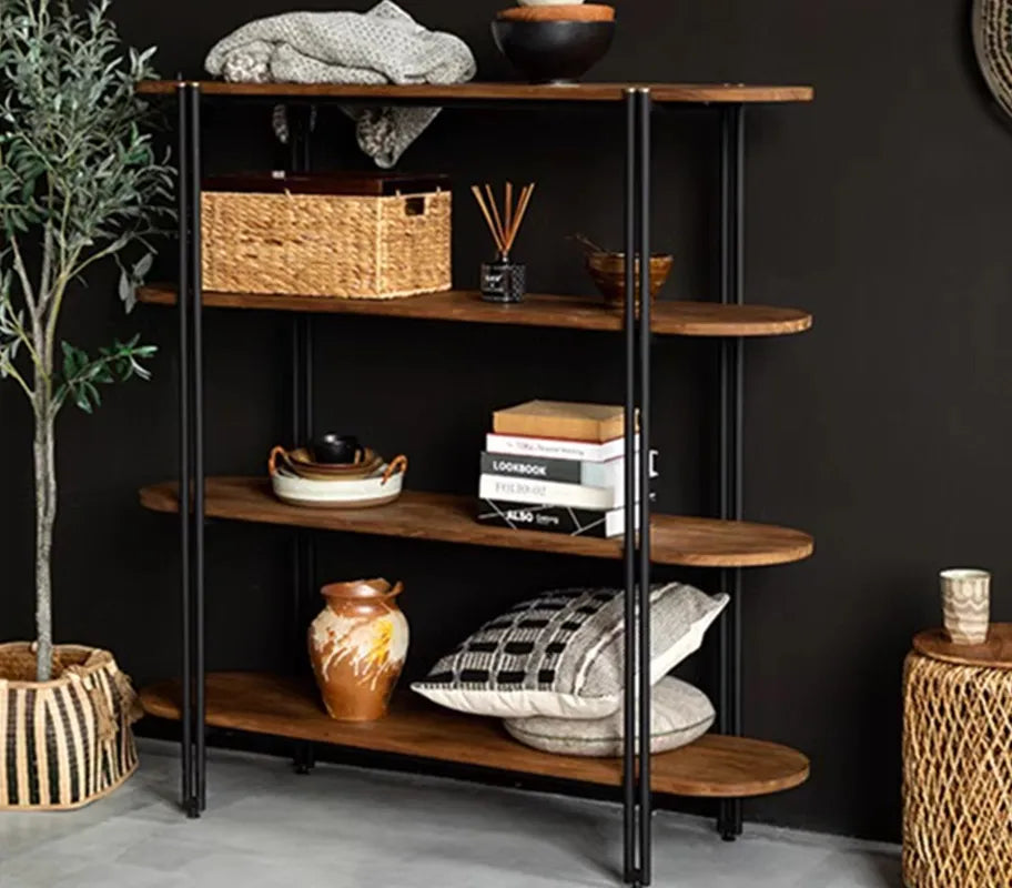 Aria Shelf styled in a living room, used for décor and functional storage in contemporary Singapore homes.