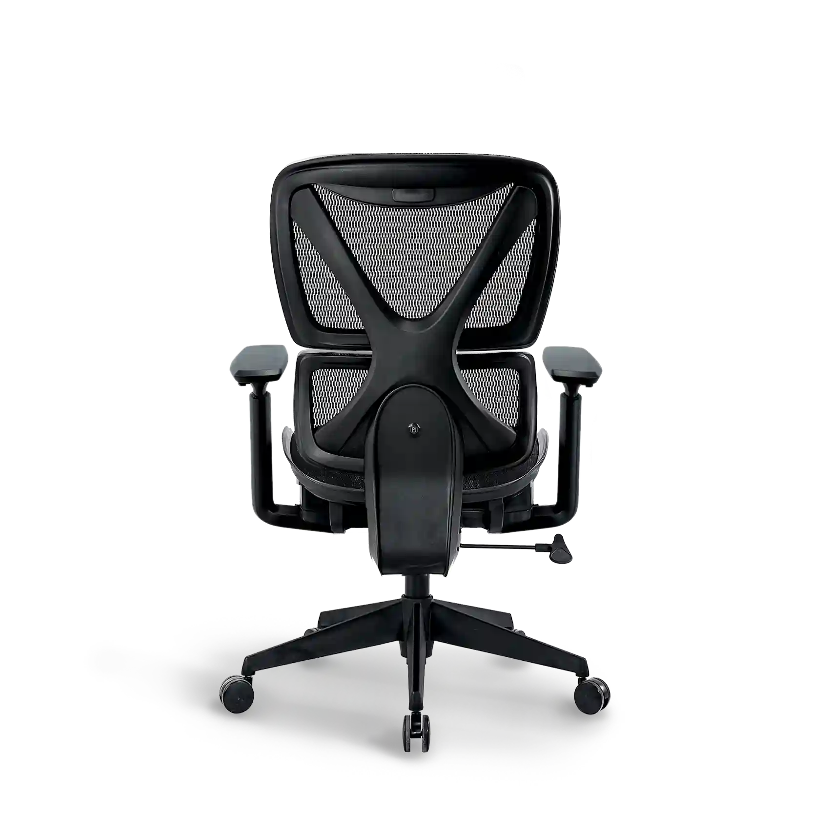 Rear view of Bea with Headrest Ergonomic Chair highlighting the mesh back for breathability and support.