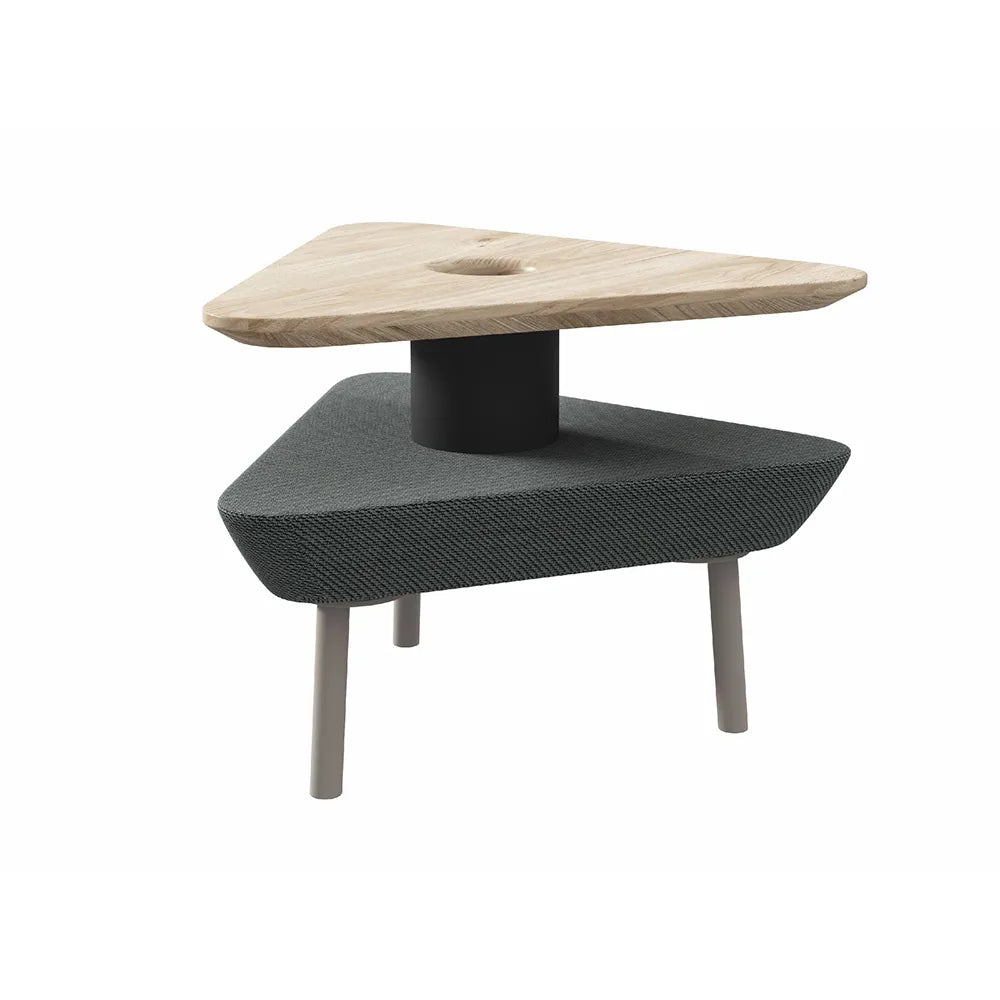 Flujo Märta triangle coffee table, a versatile addition to Singapore office and home furniture.