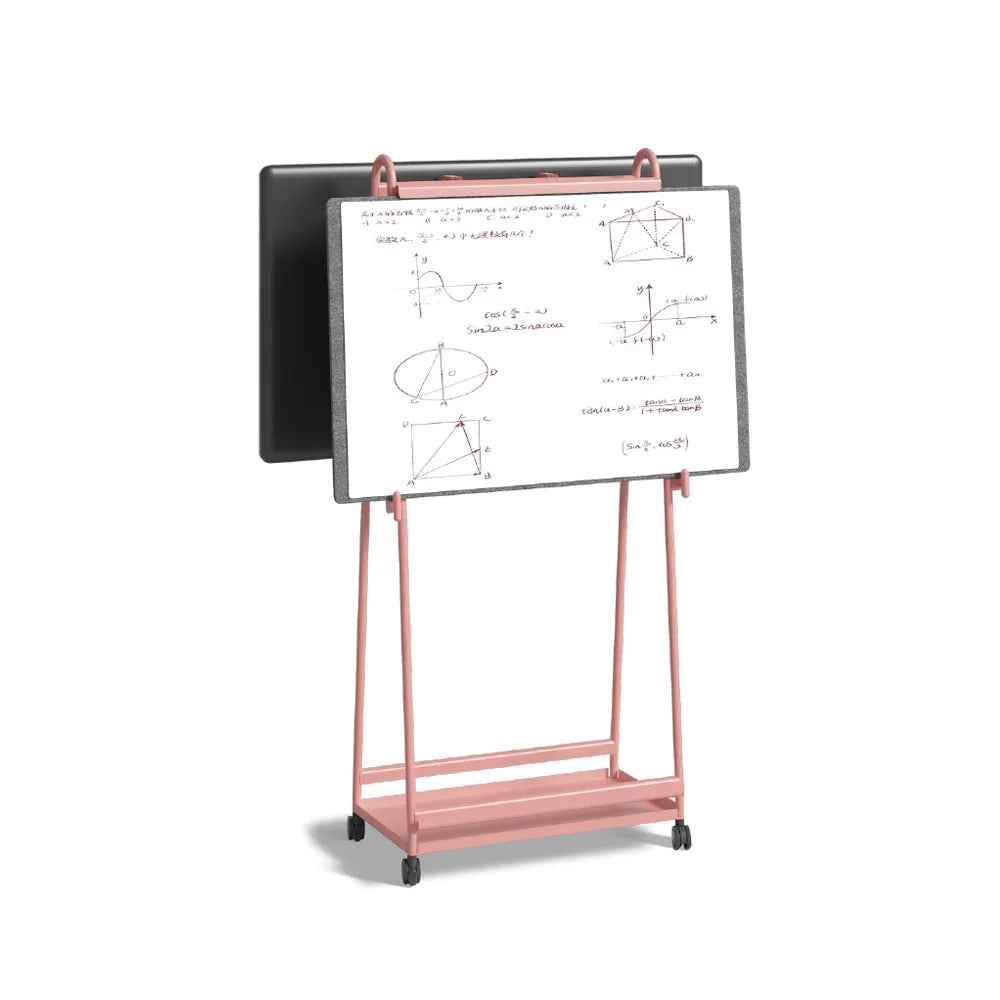 Flujo WriteDeck panel dimensions and specifications for customizable office configurations.