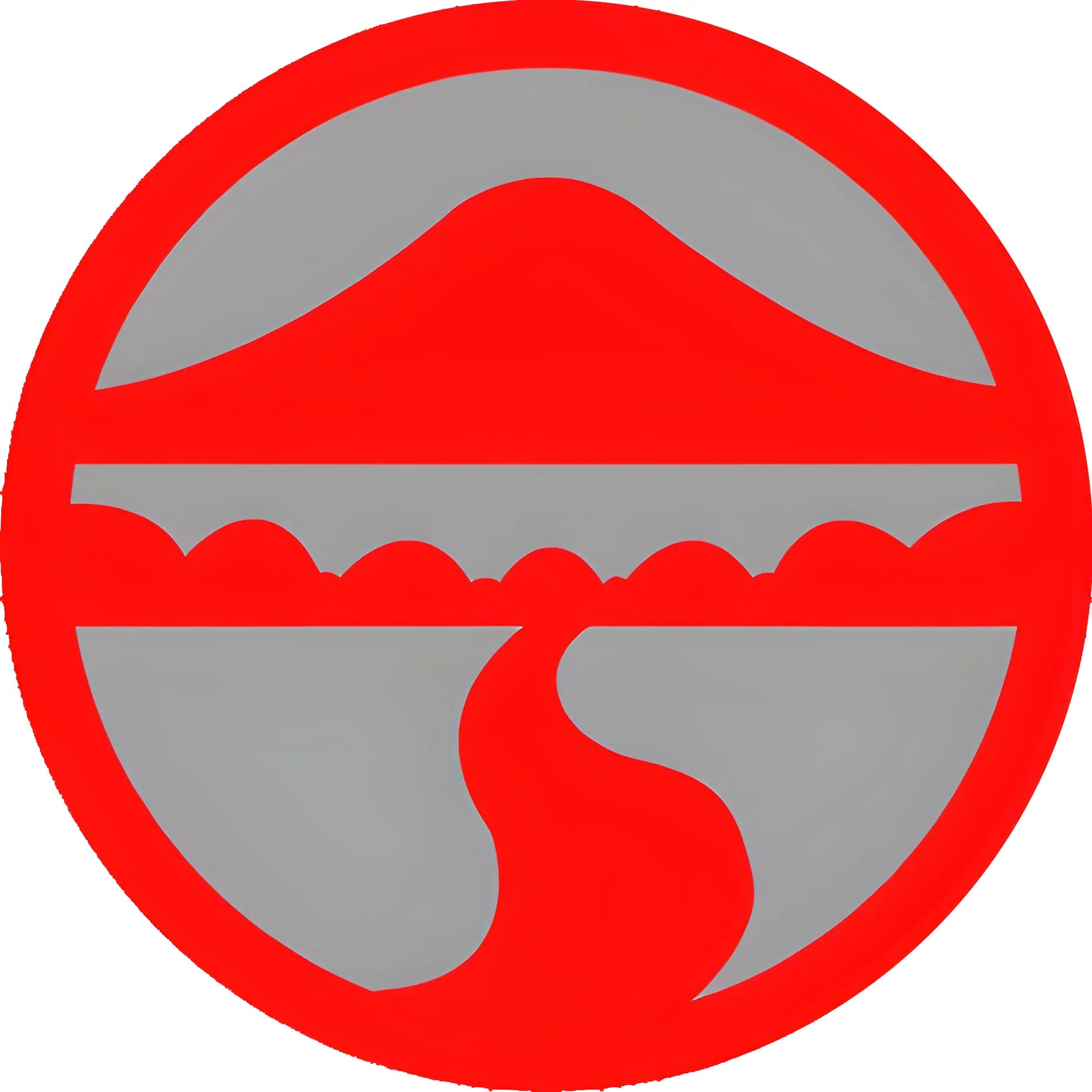 Lingnan University Hong Kong red and grey circular logo badge for Flujo acoustic pod installation case study