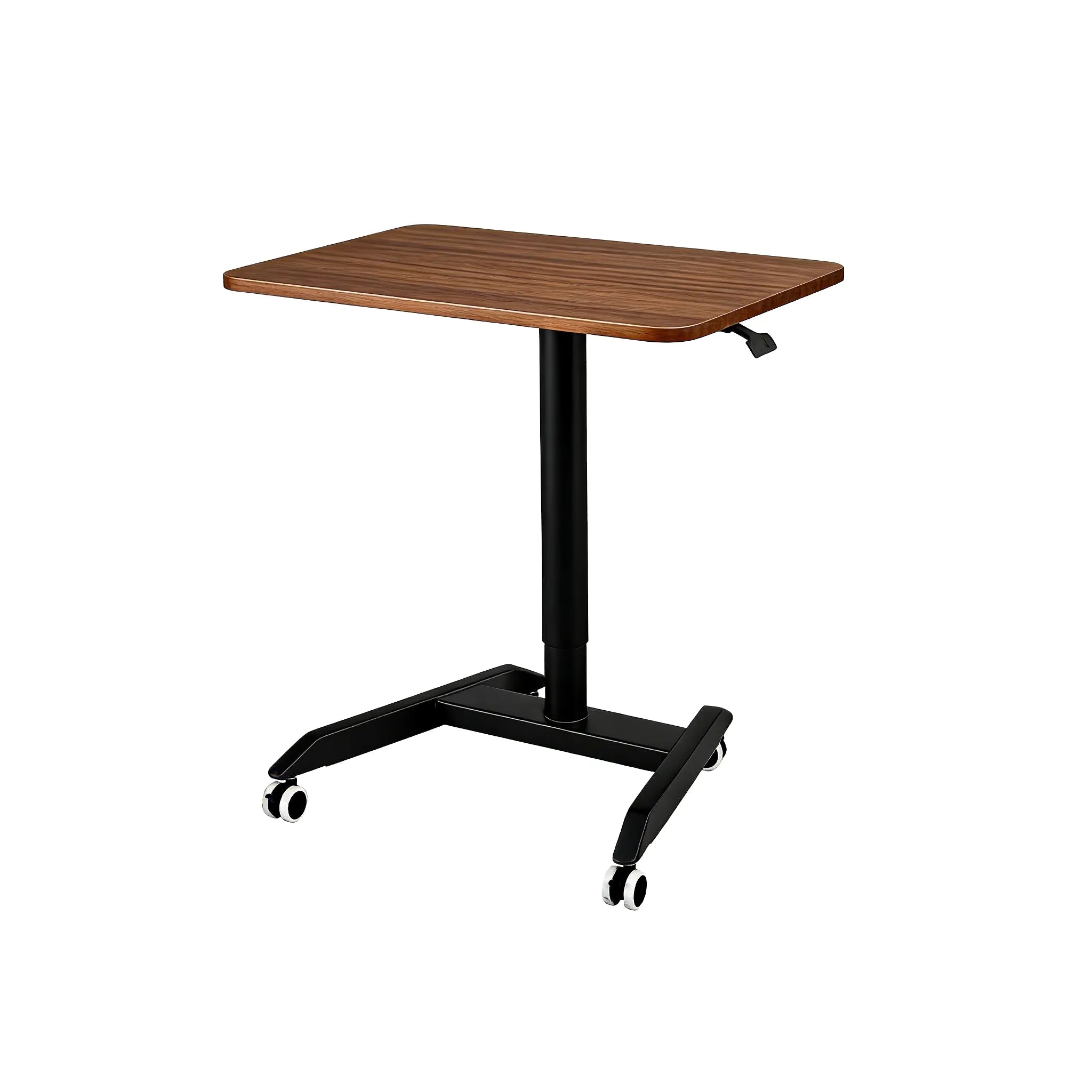 mobile standing desk FlexiLift with gas lift height adjustment and lockable wheels